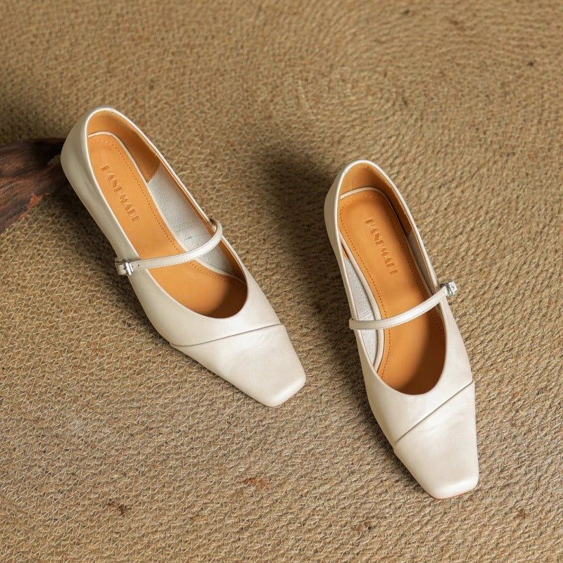 Sidonie Leather Mary Jane Flats