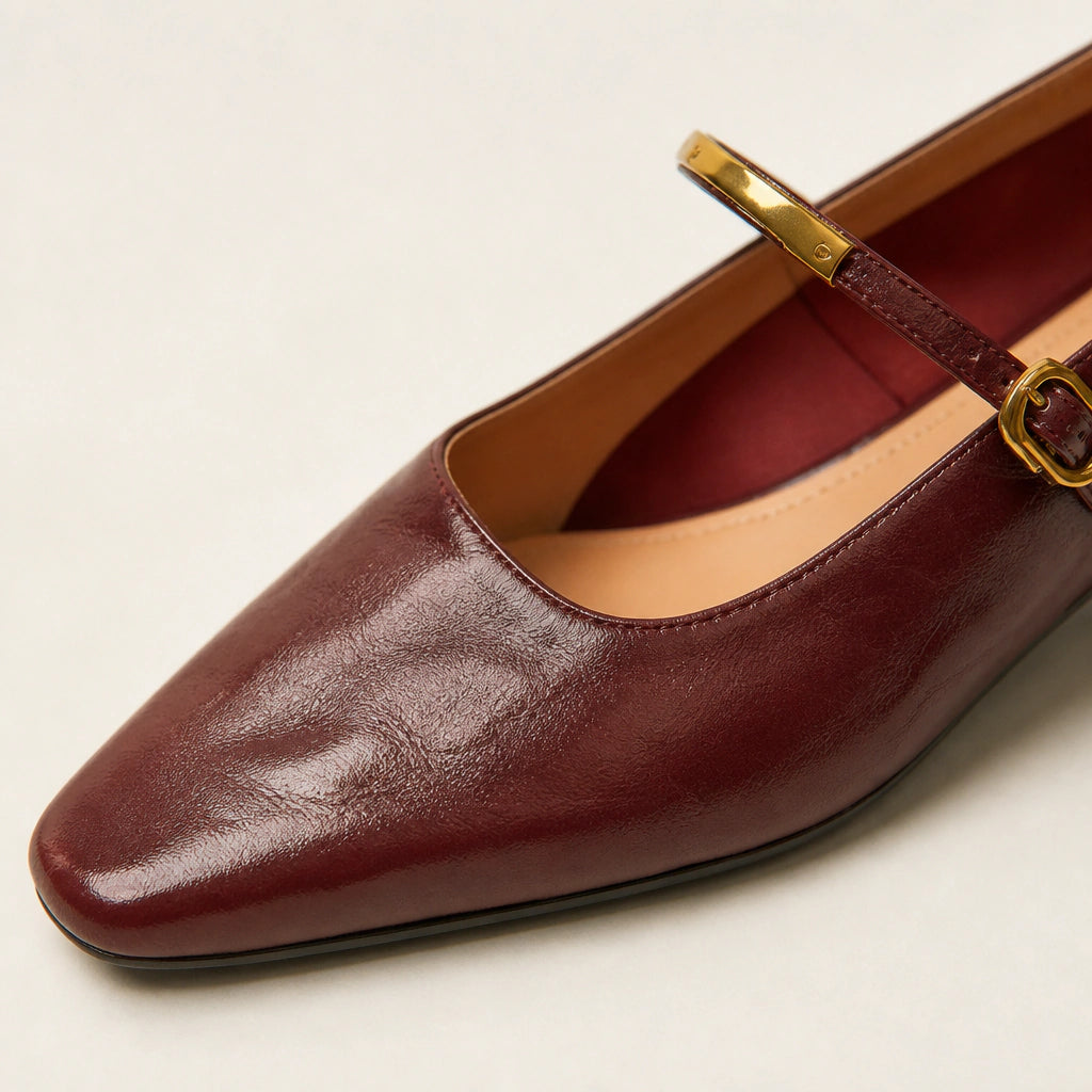 Polished leather, simple care