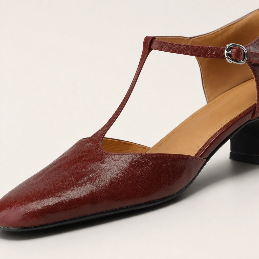 Rich leather, gently crinkled