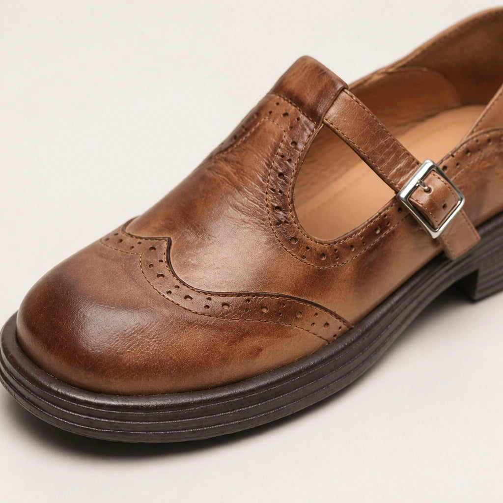 Polished leather, simple care