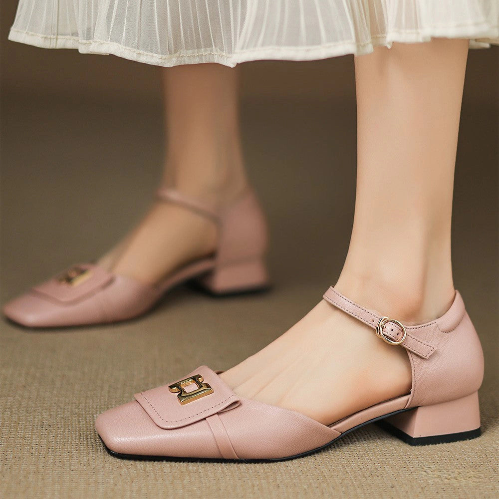 Vivienne Buckle Leather Mary-Janes