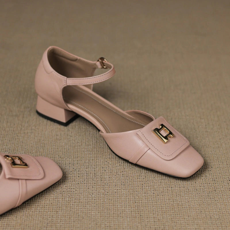 Vivienne Buckle Leather Mary-Janes