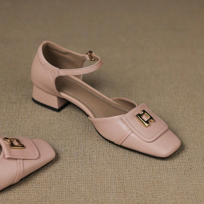 Vivienne Buckle Leather Mary-Janes