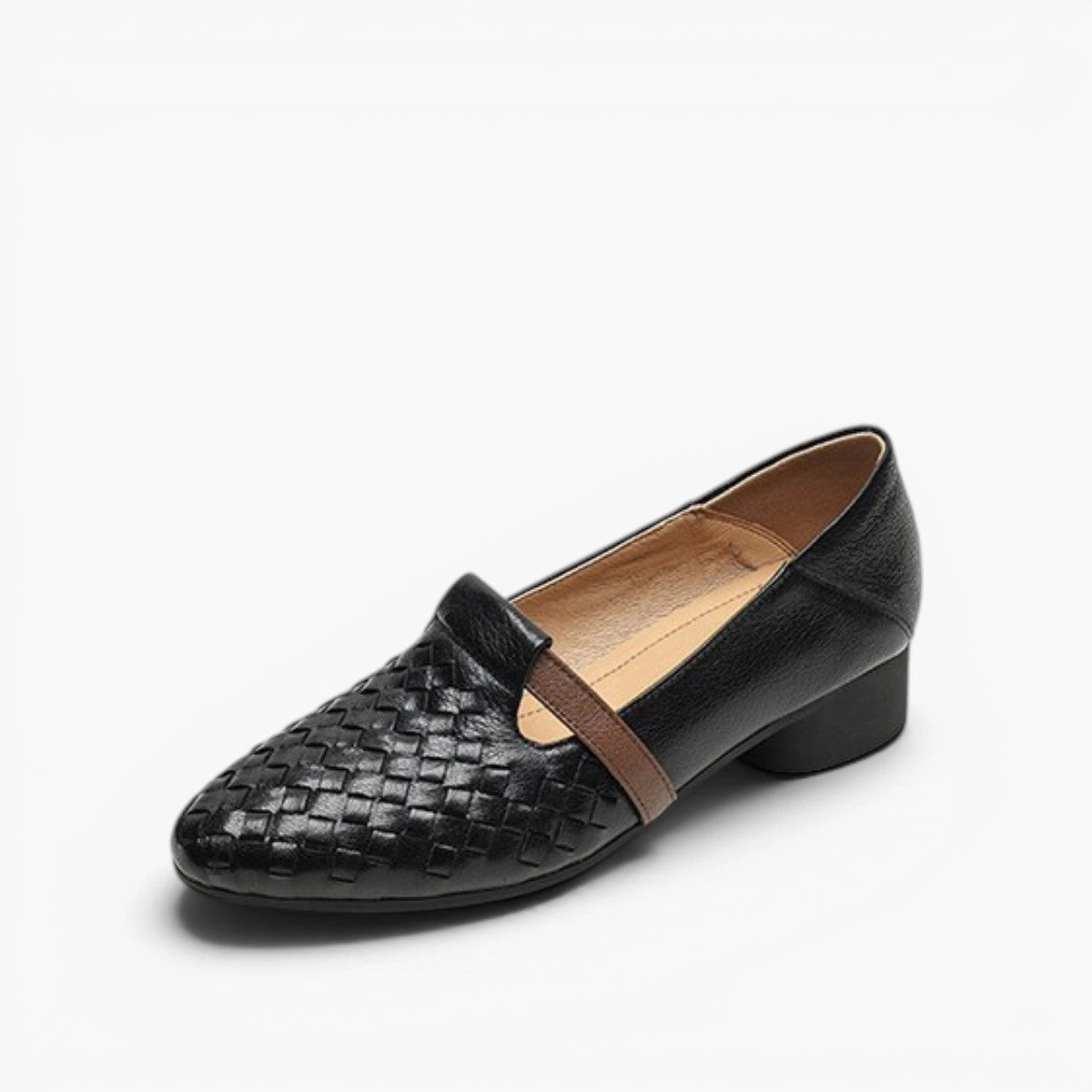 Iris Woven Leather Loafers