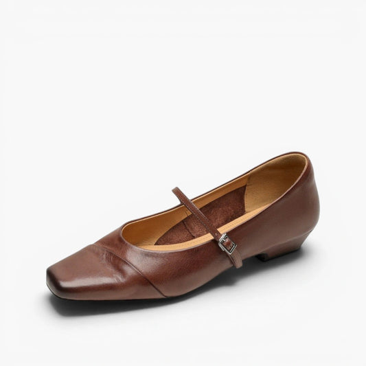Sidonie Leather Mary Jane Flats