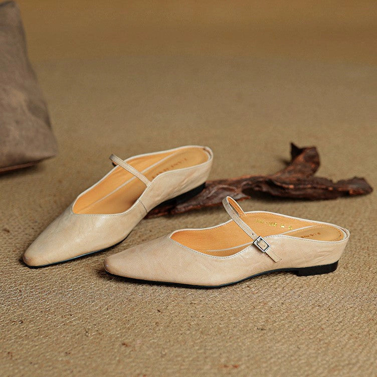 Delphine Leather Mules