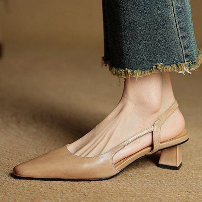 Oceane Leather Slingback Pumps