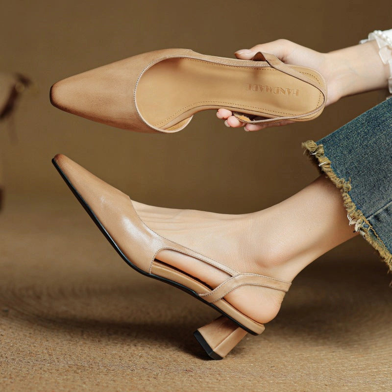Oceane Leather Slingback Pumps