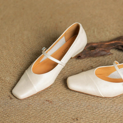 Sidonie Leather Mary Jane Flats