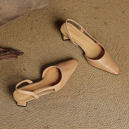 Oceane Leather Slingback Pumps