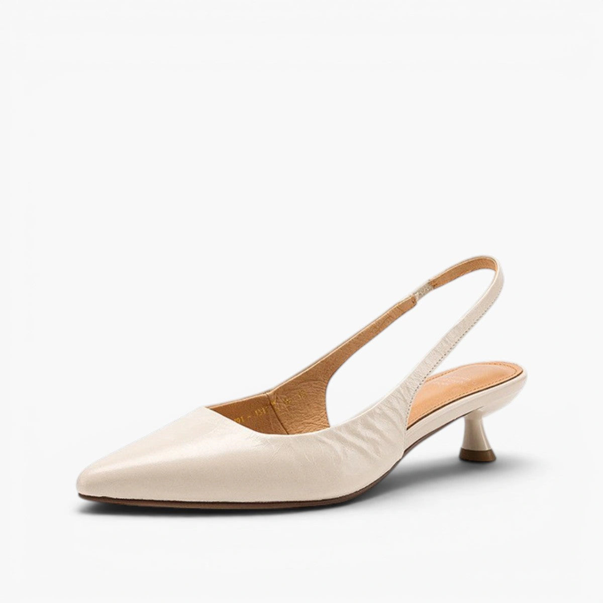 Laure Lambskin Leather Slingback Heels