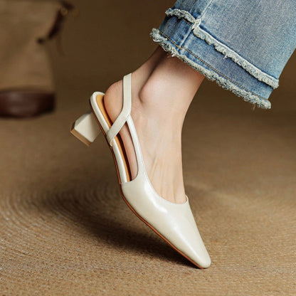 Oceane Leather Slingback Pumps