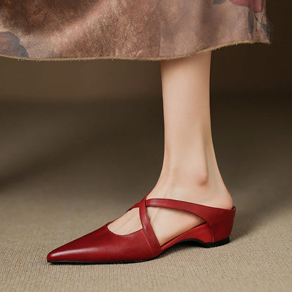 Solene Leather Mules