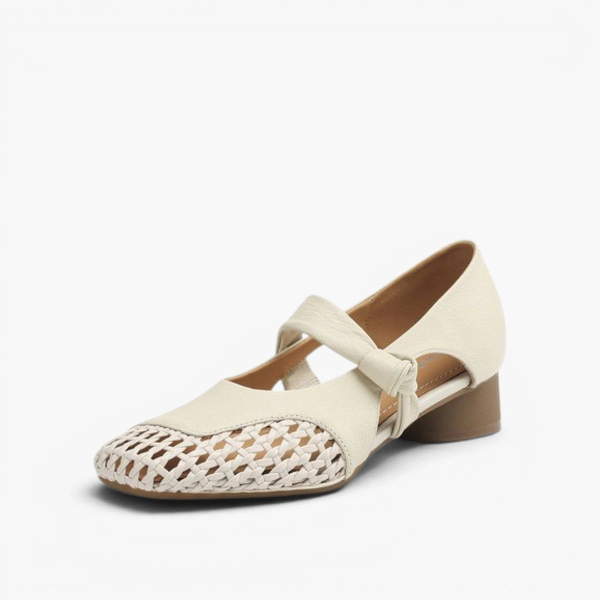Wren Woven Leather Mary Janes