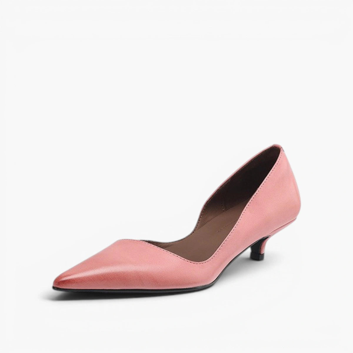 Odette Leather Kitten Heel Pumps
