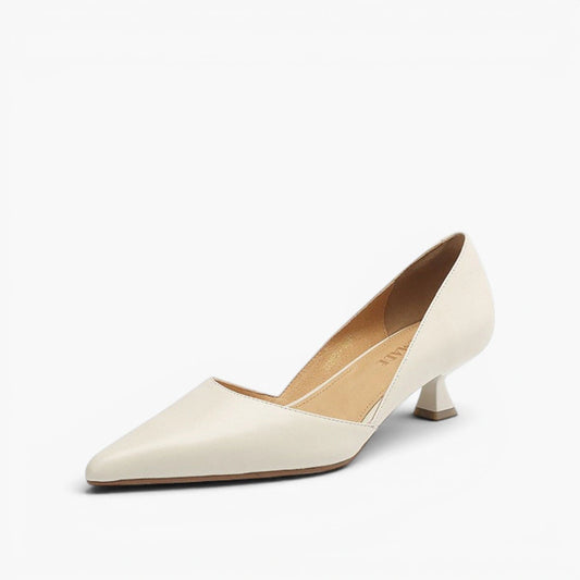 Giselle Leather Kitten Heels