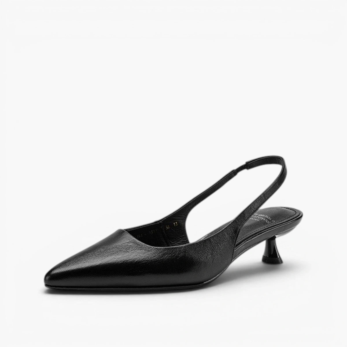 Laure Lambskin Leather Slingback Heels