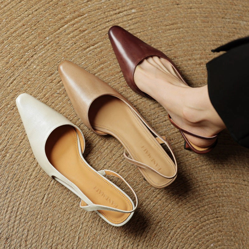 Oceane Leather Slingback Pumps