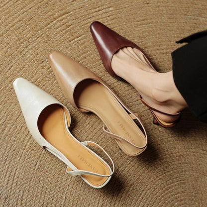Oceane Leather Slingback Pumps