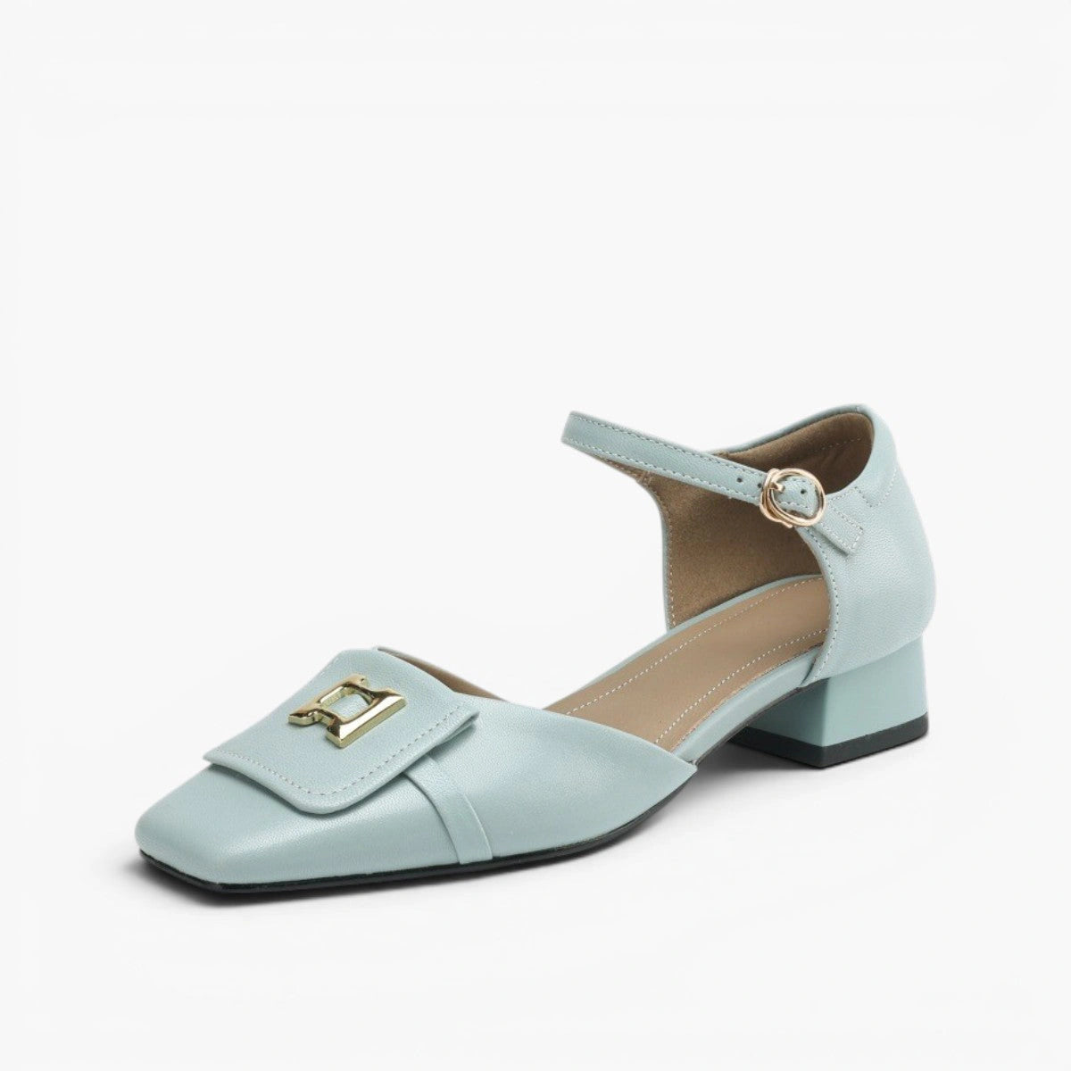 Vivienne Buckle Leather Mary-Janes