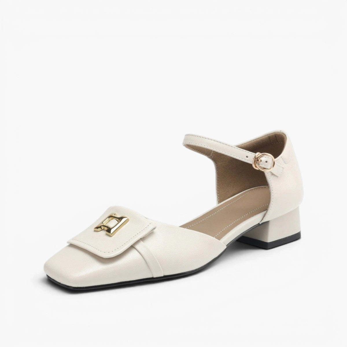 Vivienne Buckle Leather Mary-Janes