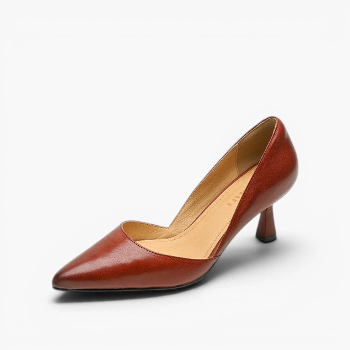 Vera Curve Leather Heels