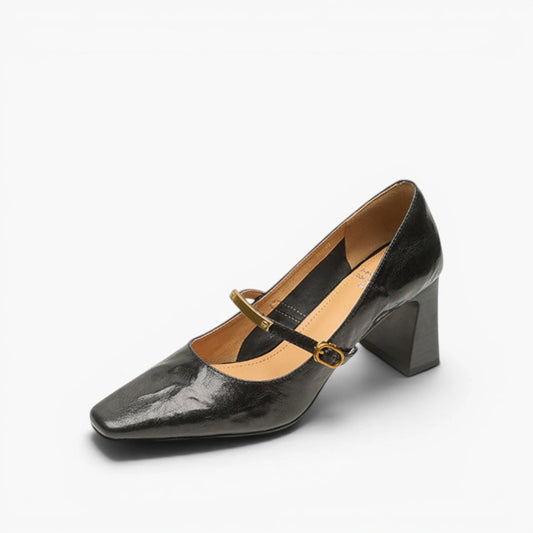 Lena Leather Strap Pumps