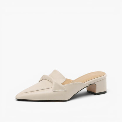 Esme Pointed Leather Mules