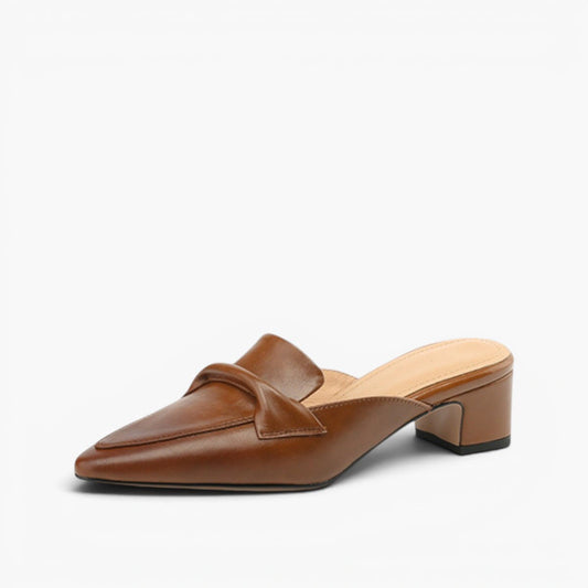 Esme Pointed Leather Mules