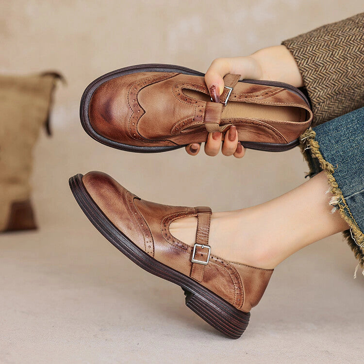 Philippine Leather Mary Janes