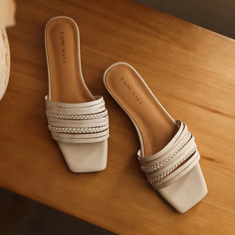 Marlow Square Leather Sandals