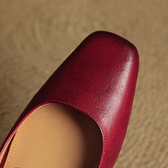 Coralie Leather Mules