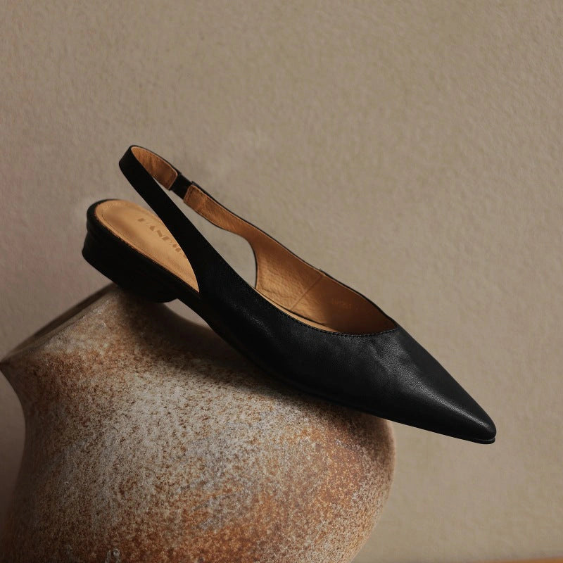 Isla Slingback Leather Flats
