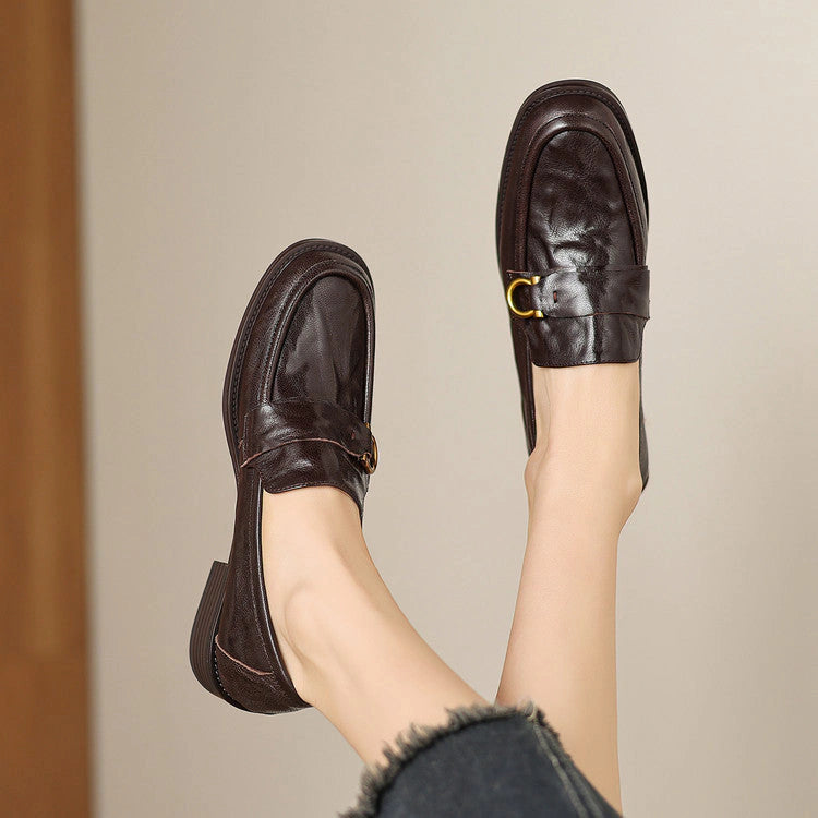 Talia Horsebit Leather Loafers