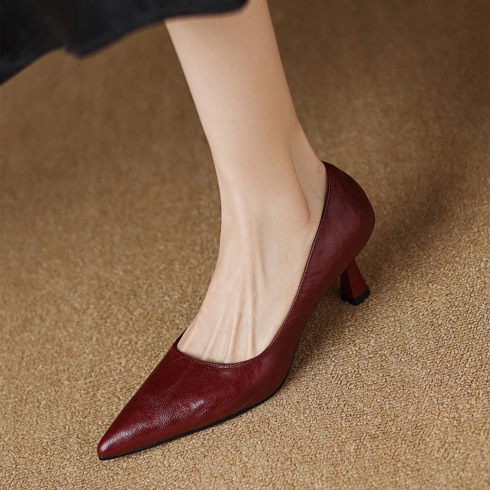 Zelie Leather Pumps
