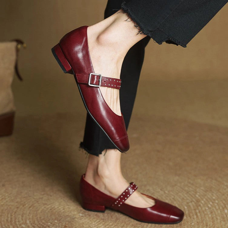 Cora Leather Mary Janes