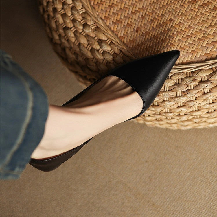 Odette Leather Kitten Heel Pumps