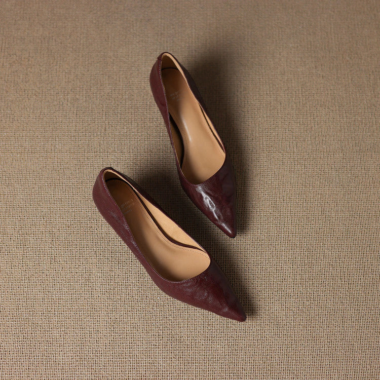 Garance Leather Low Pumps
