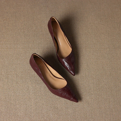 Garance Leather Low Pumps