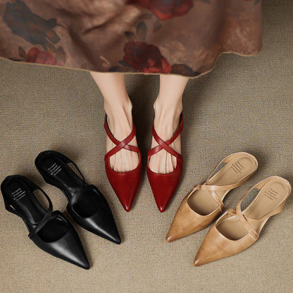 Solene Leather Mules