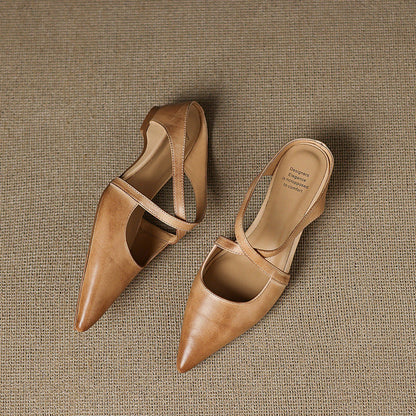 Solene Leather Mules
