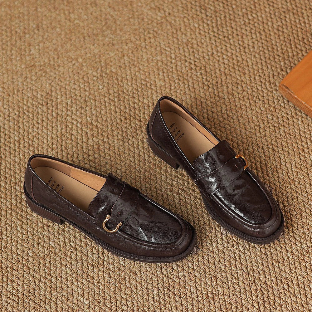 Talia Horsebit Leather Loafers