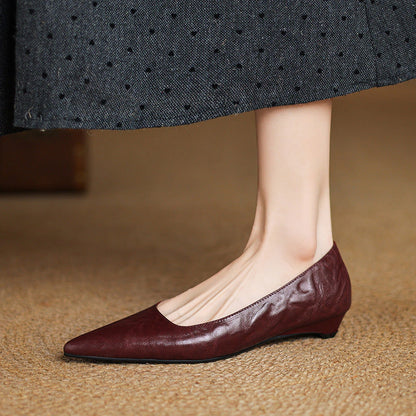 Florine Lambskin Leather Flats