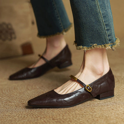 Noor Lambskin Mary Janes