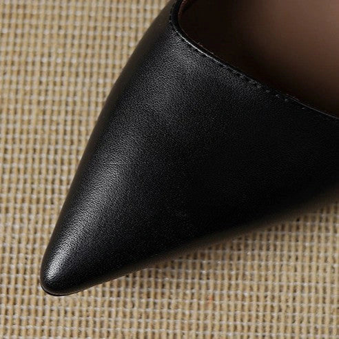 Odette Leather Kitten Heel Pumps