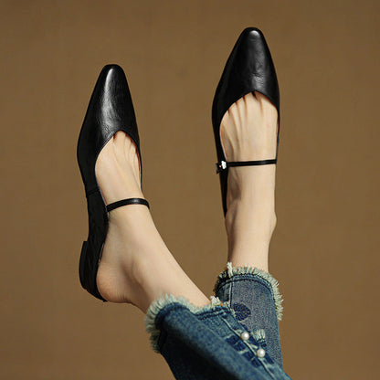 Delphine Leather Mules