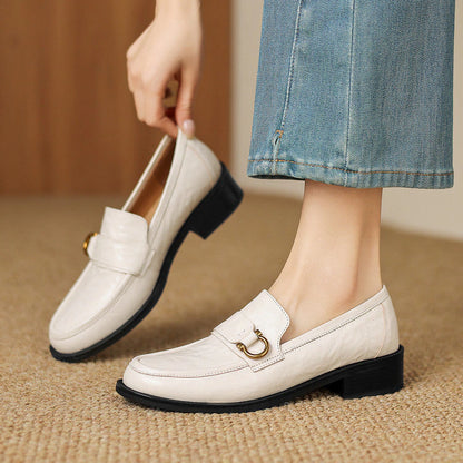 Talia Horsebit Leather Loafers