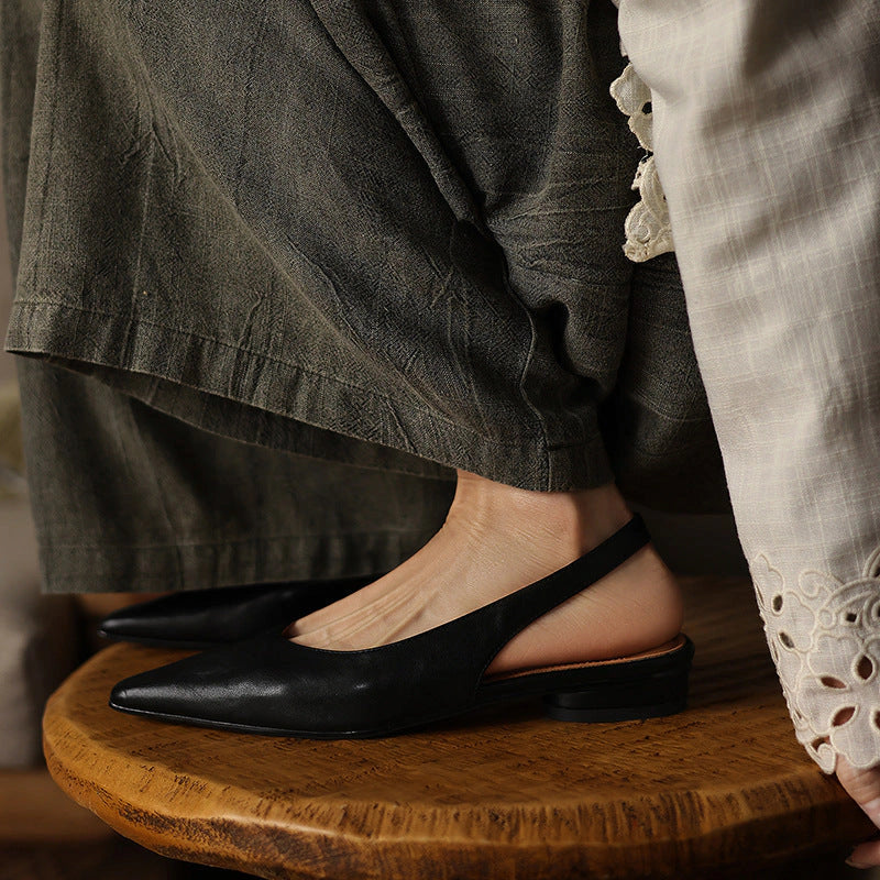 Isla Slingback Leather Flats