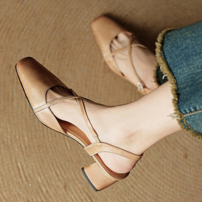 Heloise Leather Heels