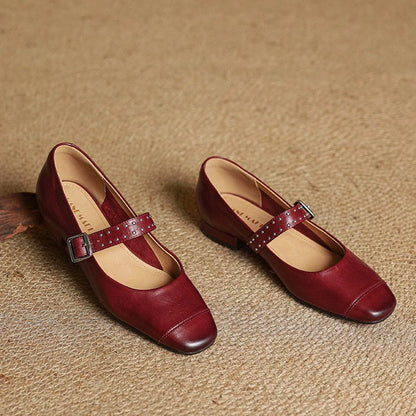 Cora Leather Mary Janes